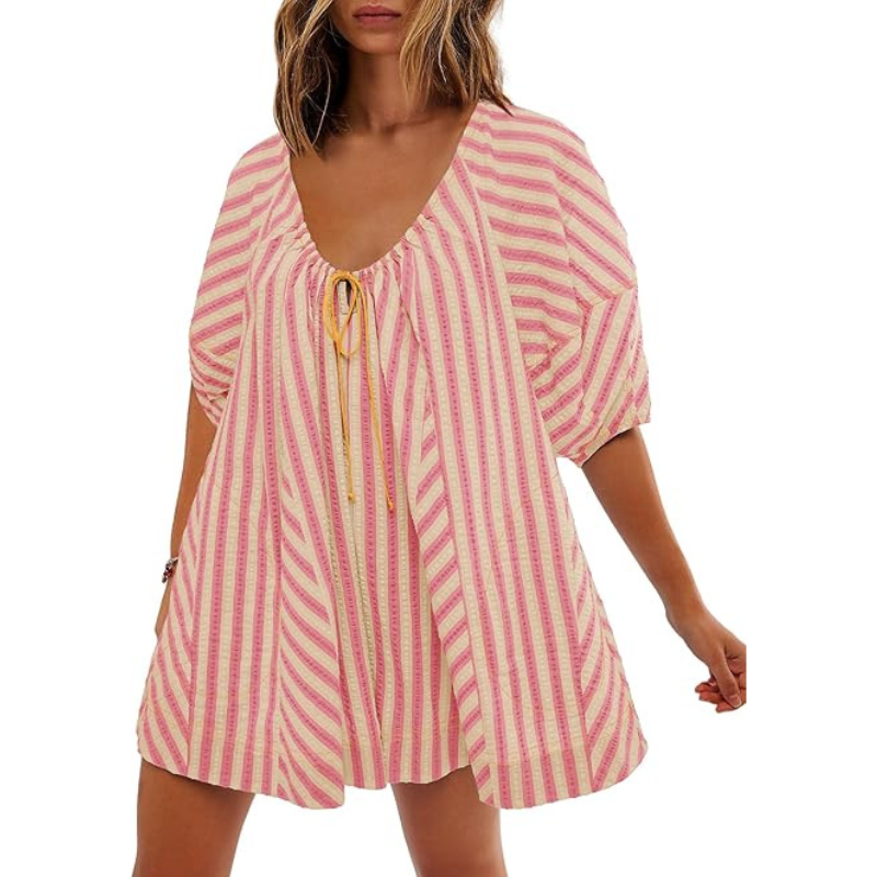 🌴 Striped Vacation Romper Cute Like a Dress. Comfortable Like a Romper. ✨