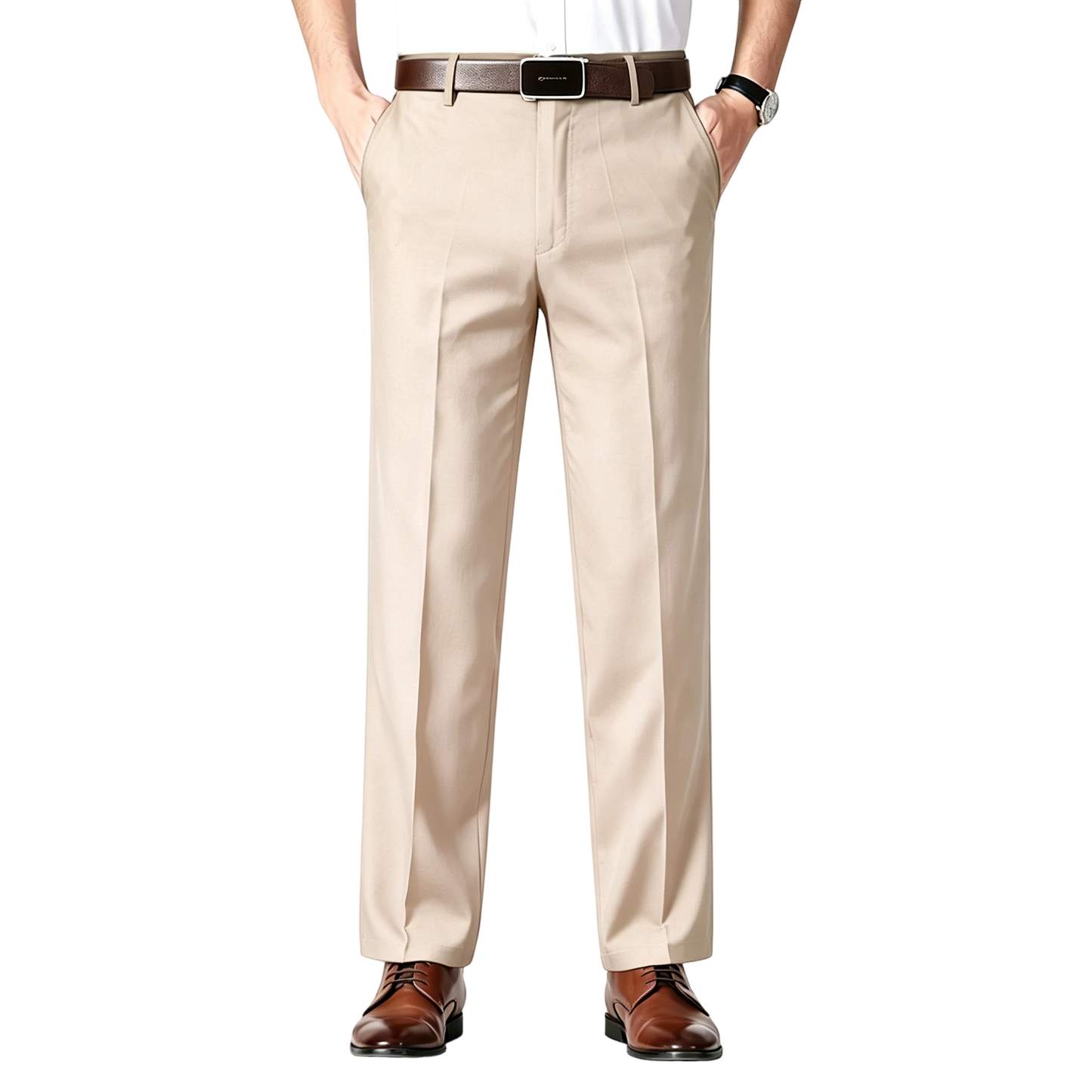 Men’s Classic Ice Silk High Waist Comfort Pants