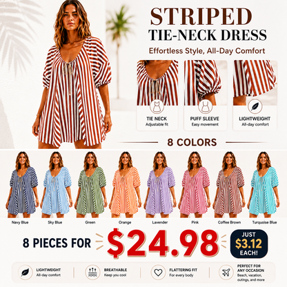🌴 Striped Vacation Romper Cute Like a Dress. Comfortable Like a Romper. ✨