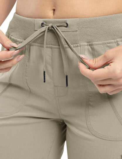🔥Last day promotion!Women’s Loose Fit Lightweight Capri Cargo Pants – Casual 3/4 Trousers with 6 Pockets