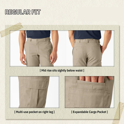 Men's FLEX Work Pants Regular Fit Cargo Pants