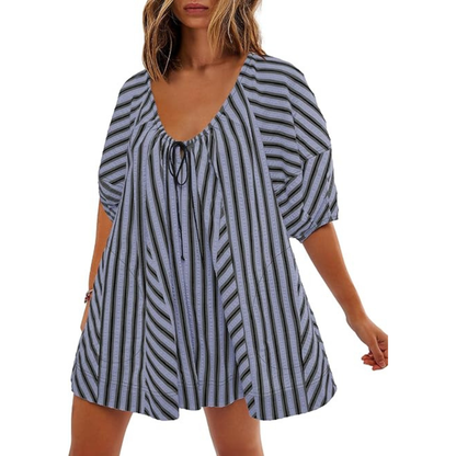 🌴 Striped Vacation Romper Cute Like a Dress. Comfortable Like a Romper. ✨