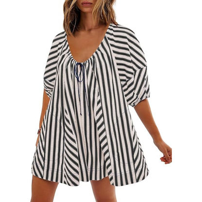 🌴 Striped Vacation Romper Cute Like a Dress. Comfortable Like a Romper. ✨