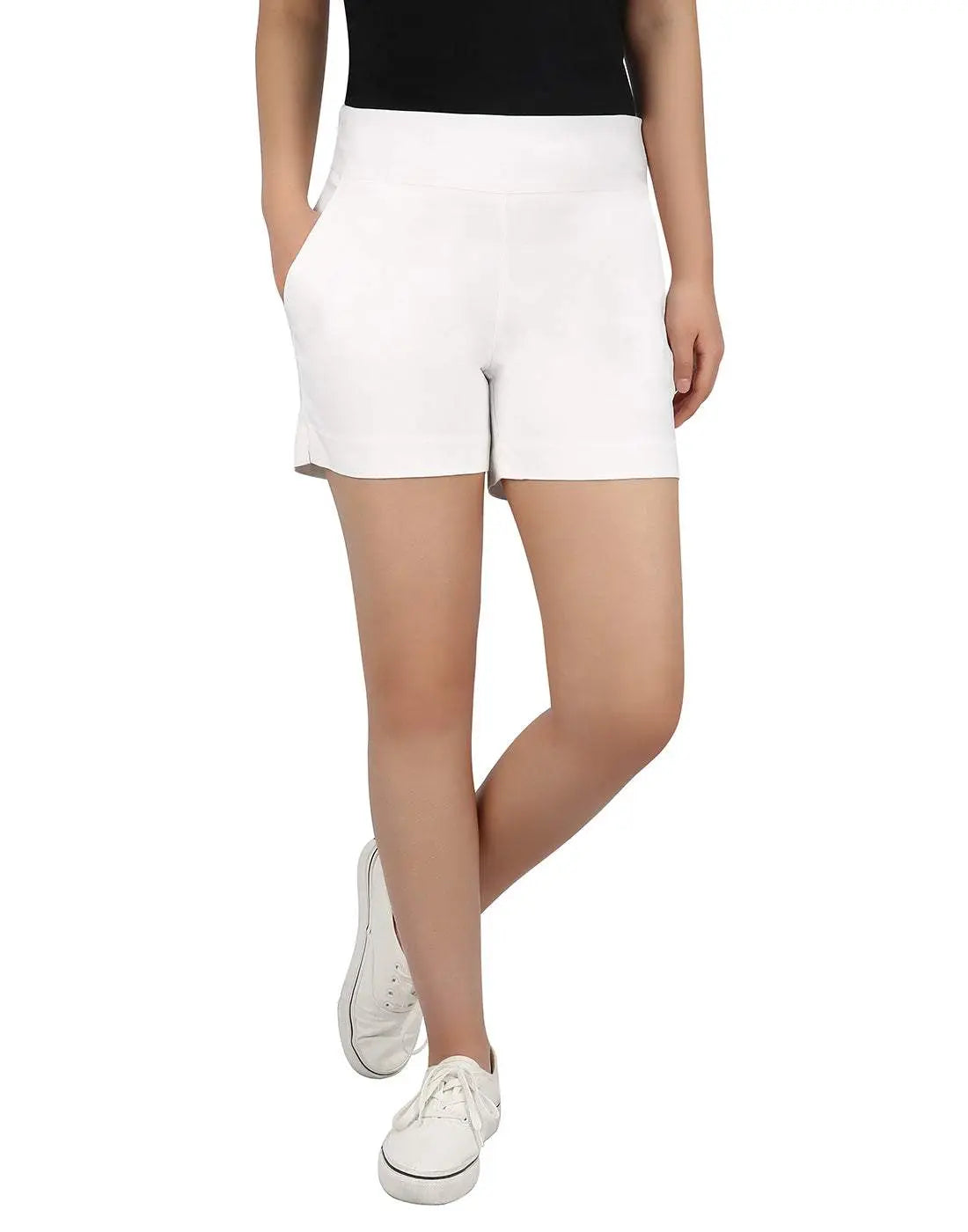 🔥16-PACK Today Only $26.9🔥Women's High Waisted Chino Shorts - 4