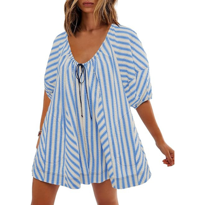 🌴 Striped Vacation Romper Cute Like a Dress. Comfortable Like a Romper. ✨