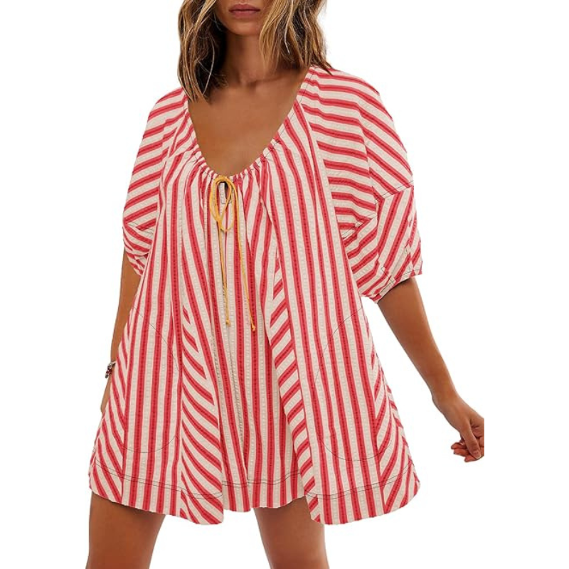 🌴 Striped Vacation Romper Cute Like a Dress. Comfortable Like a Romper. ✨