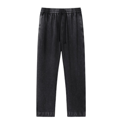 🔥 Limited-Time Sale ✨ Men’s Acid Wash Sweatpants | Solid Color Cotton Casual Jogger Pants | All-Season Comfort Wear 👖