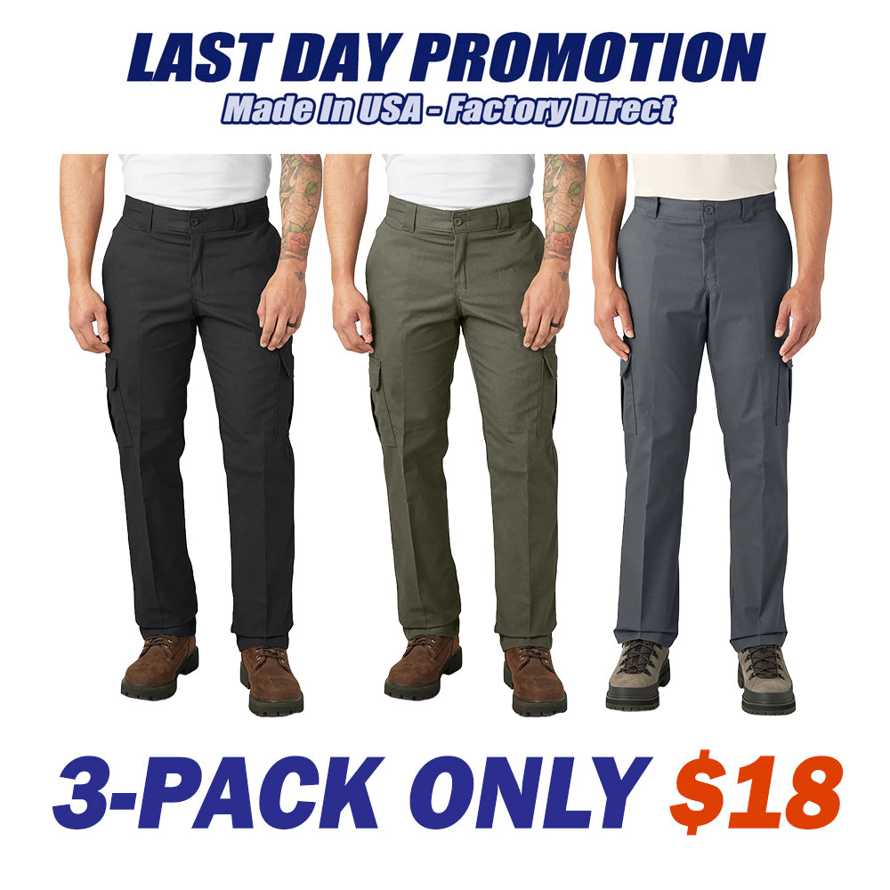 Men's FLEX Work Pants Regular Fit Cargo Pants