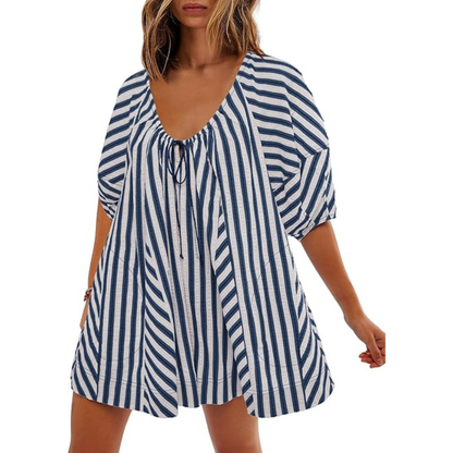 🌴 Striped Vacation Romper Cute Like a Dress. Comfortable Like a Romper. ✨