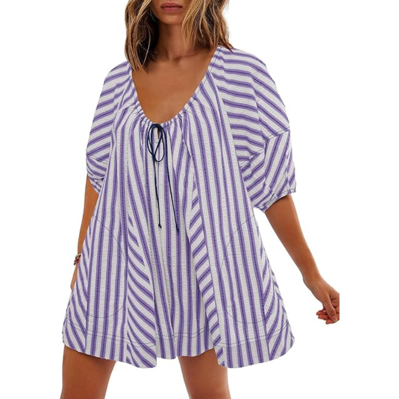 🌴 Striped Vacation Romper Cute Like a Dress. Comfortable Like a Romper. ✨