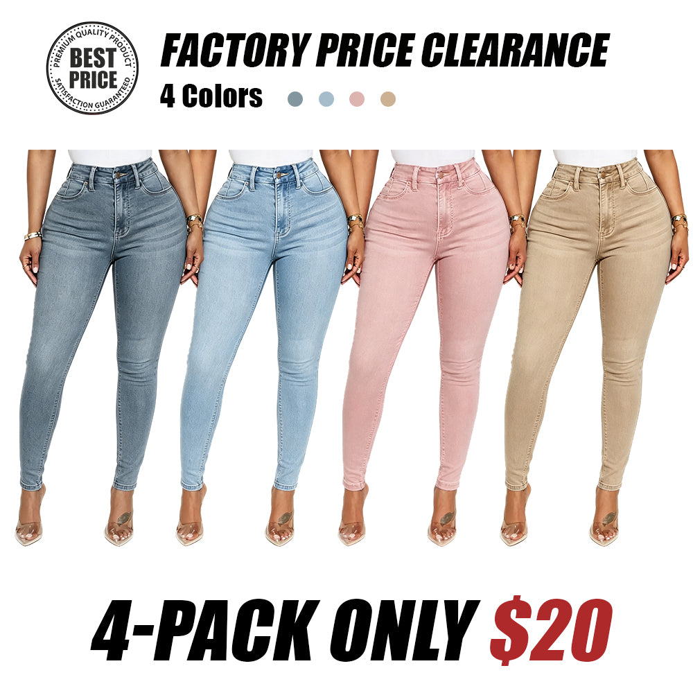 Sculpting, form-fitting jeans