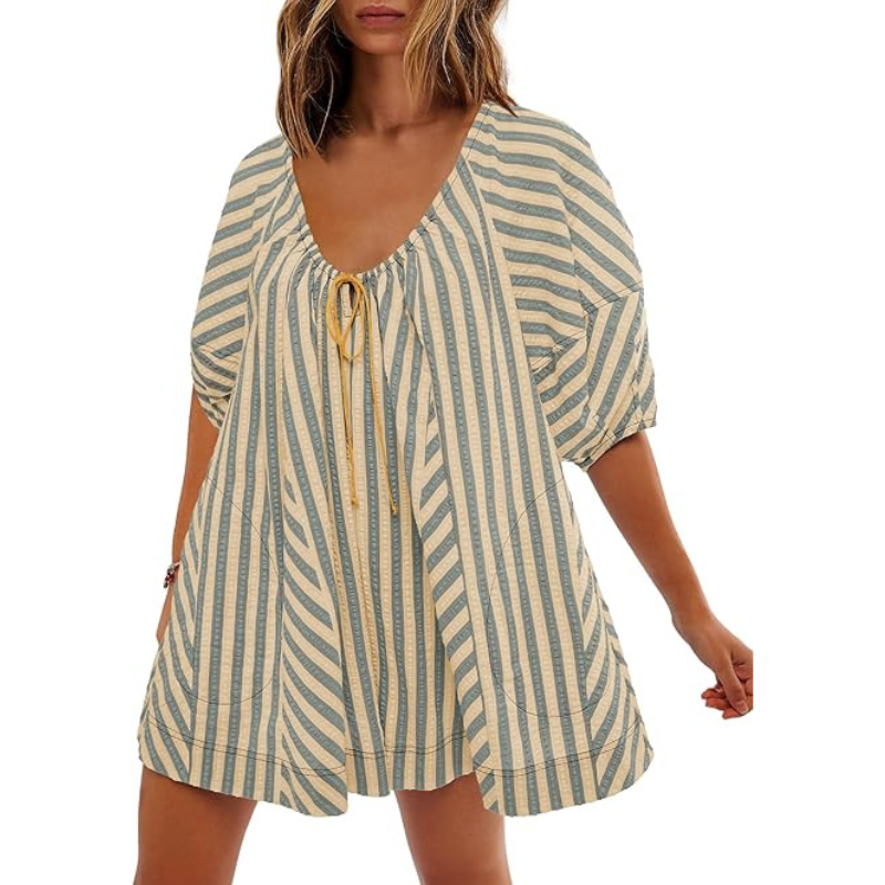 🌴 Striped Vacation Romper Cute Like a Dress. Comfortable Like a Romper. ✨