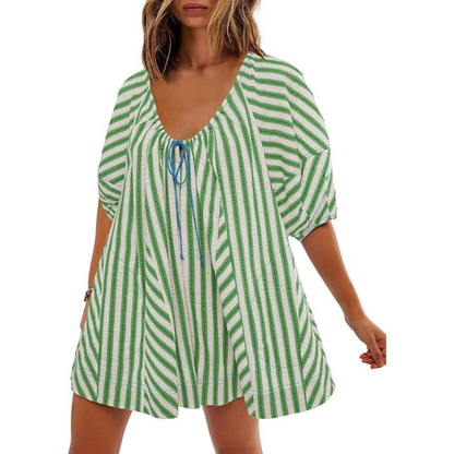 🌴 Striped Vacation Romper Cute Like a Dress. Comfortable Like a Romper. ✨