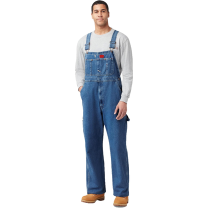 🛠️ Men's Work Bib Overalls – Durable Cotton, Adjustable Straps, Tool Pockets 👖