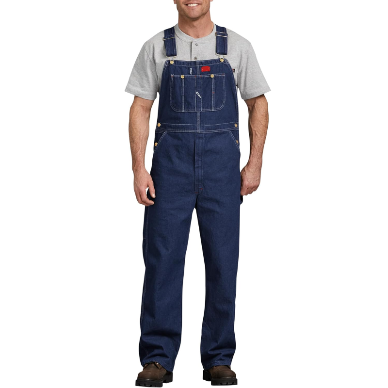 🛠️ Men's Work Bib Overalls – Durable Cotton, Adjustable Straps, Tool Pockets 👖