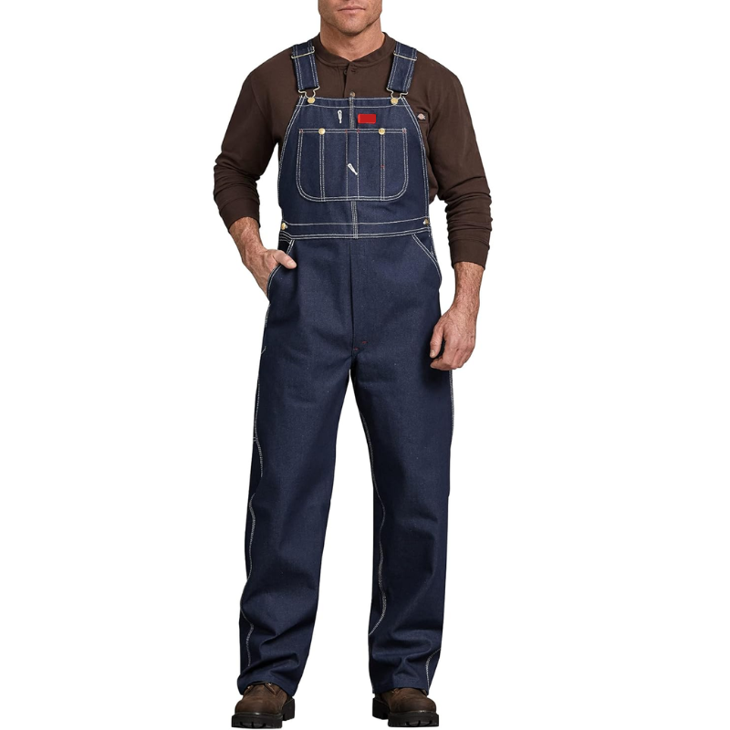 🛠️ Men's Work Bib Overalls – Durable Cotton, Adjustable Straps, Tool Pockets 👖