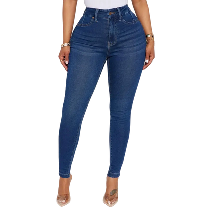 Sculpting, form-fitting jeans