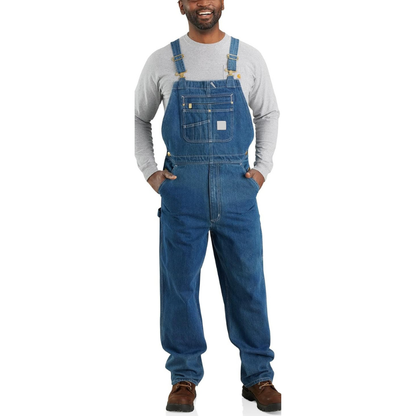 🔥Men's Denim Bib Overalls Workwear with Adjustable Straps & Tool Pockets
