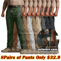 🔥Black+Khaki+Navy+Stone+Charcoal +Cougar +Coyote +Green (8 Pants Together)