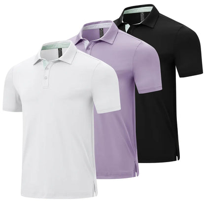 🔥 Limited-Time Sale ✨ Men’s Classic Polo Shirt | Contrast Collar Short Sleeve Golf & Casual Performance Top 👕🏌️‍♂️