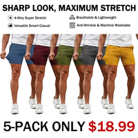 5-inch slim-fit shorts-B