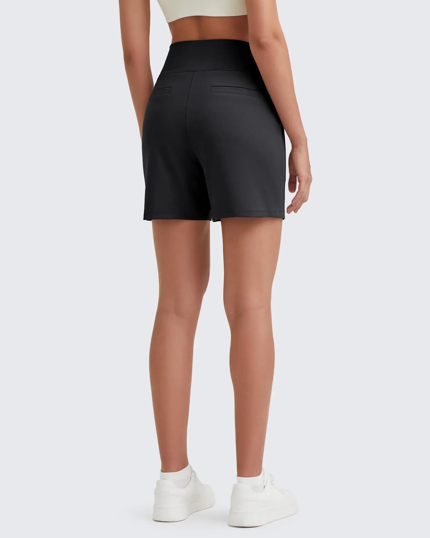 Women's high-waisted running yoga shorts