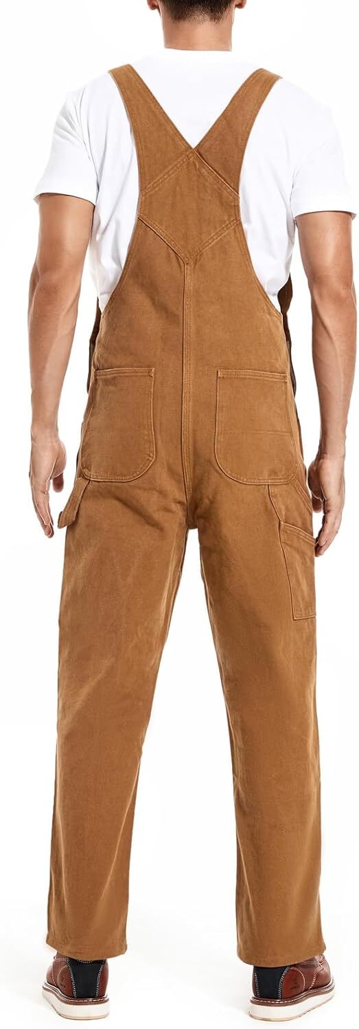 🔥Flash sale🔥Men's Denim Bib Overalls, Workwear with Adjustable Straps and Convenient Tool Pockets