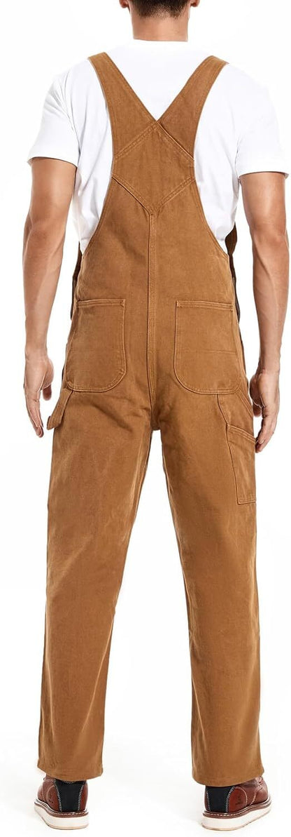 🔥Flash sale🔥Men's Denim Bib Overalls, Workwear with Adjustable Straps and Convenient Tool Pockets