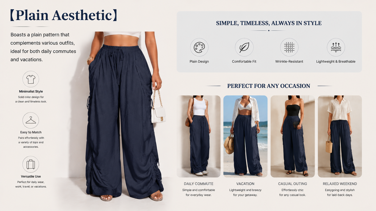 🔥BIG SALE, limited stock 🔥 Women’s High Waist Wide Leg Pants – Flattering Fit for All Body Types