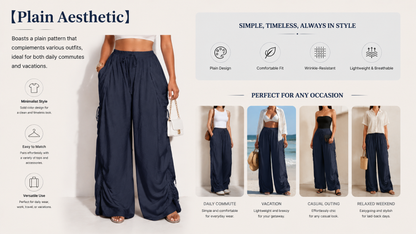 🔥BIG SALE, limited stock 🔥 Women’s High Waist Wide Leg Pants – Flattering Fit for All Body Types