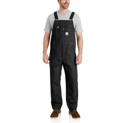 Men's Denim Bib Overalls Workwear with Adjustable Straps & Tool Pockets