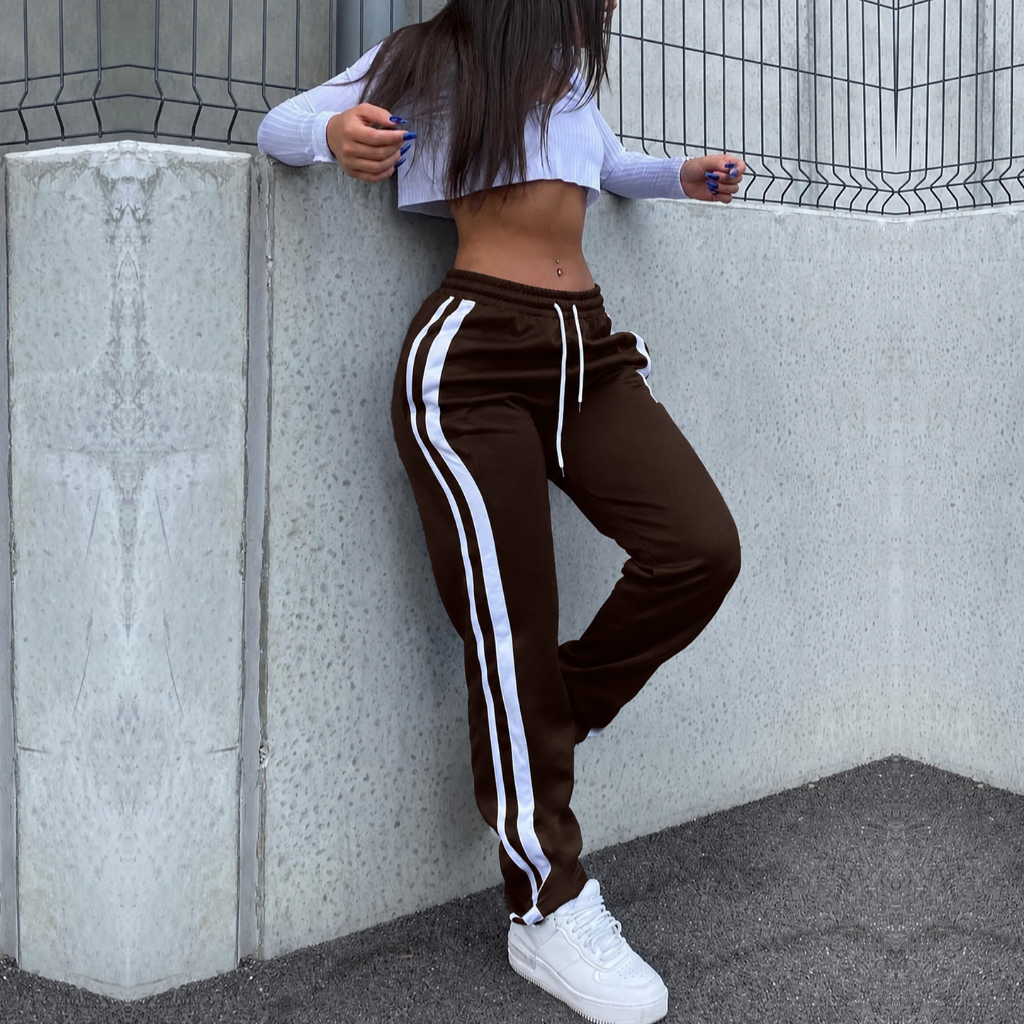 🔥 Limited-Time Sale ✨ Women’s Striped Athletic Pants | Casual Comfort Lounge Trousers | Year-Round Activewear for Everyday & Back to School 🎒👖