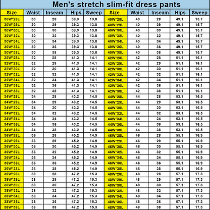 🔥Men's Slim Fit Stretch Golf Pants🔥 10-Pack - All Colors Included, Only $23.99