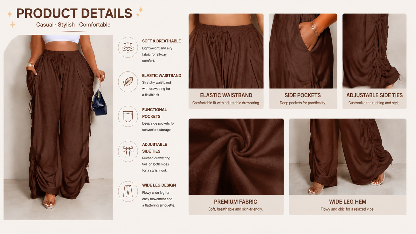 🔥BIG SALE, limited stock 🔥 Women’s High Waist Wide Leg Pants – Flattering Fit for All Body Types
