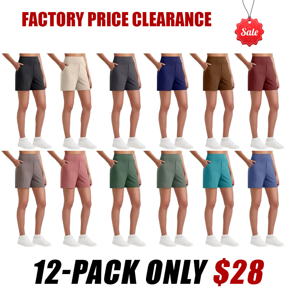 Women's high-waisted running yoga shorts
