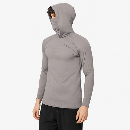 🔥 Limited-Time Sale ✨ Men’s Casual Hoodie Pullover | Slim Fit Lightweight UPF Sun Protection Long Sleeve Top 💙