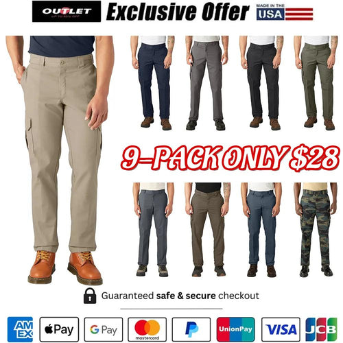 Men's FLEX Work Pants Regular Fit Cargo Pants