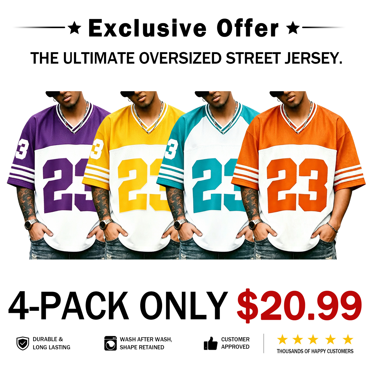 Men's Retro Basketball Jersey T-Shirt Loose Fit Streetwear Top