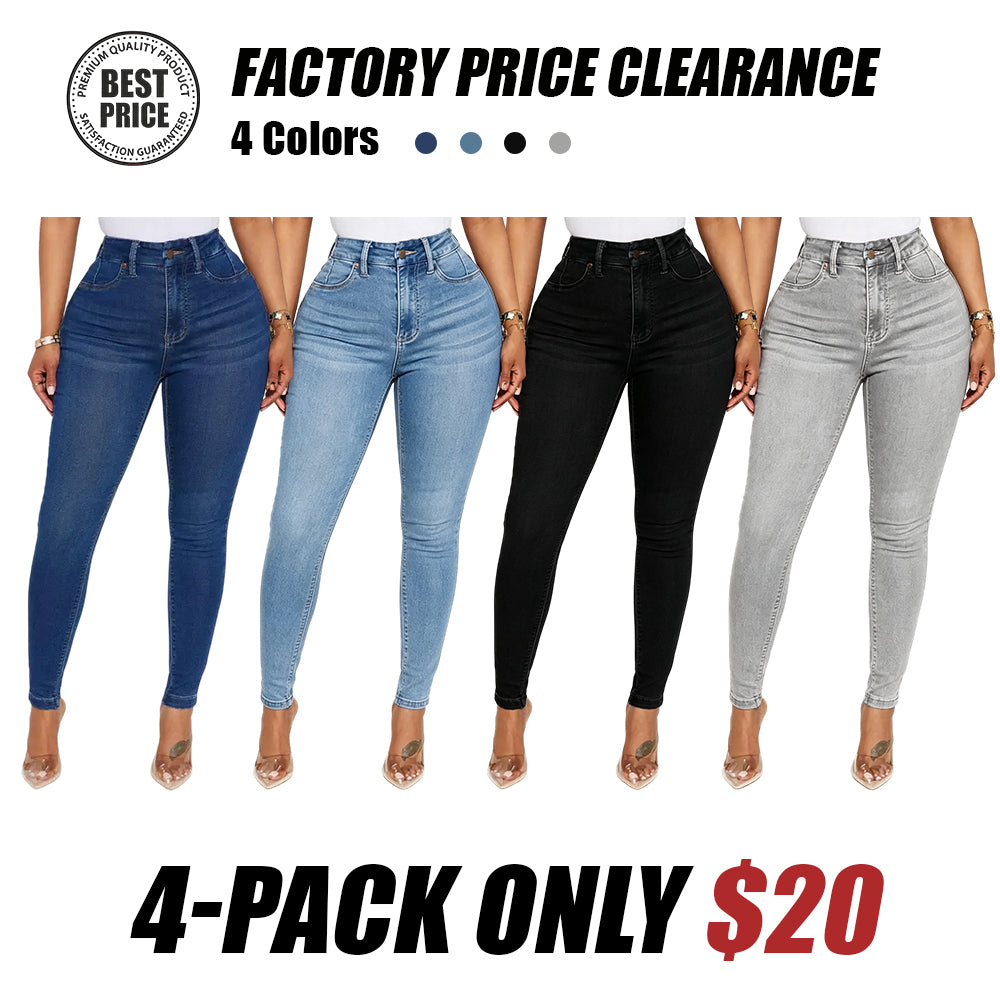 Sculpting, form-fitting jeans
