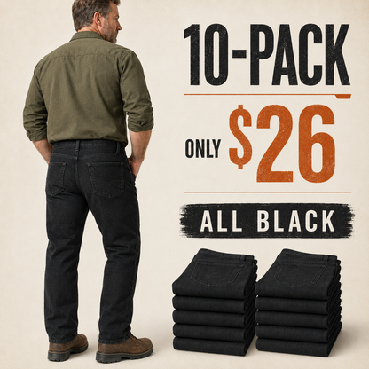 🔥 Last Day Promotion ✨ Men’s Stretch Flex Jeans | 7-Pocket Comfort Denim Pants | Slim Fit Casual Trousers with Functional Pockets for Everyday Wear 👖