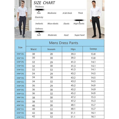 🔥Hot Sale🎉Men's Stretch Golf Dress Pants🔥8-Pack - All Colors Included, Only $25.98