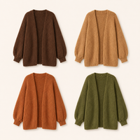 Dark Brown + Camel + Burnt Orange + Olive Green