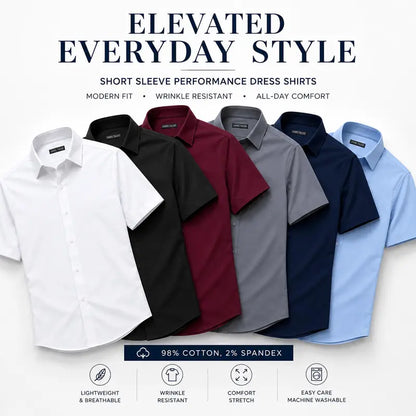 Mens Muscle Fit Dress Shirts
