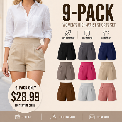 🔥 Limited-Time Sale ✨ Women’s High Waisted Summer Shorts | Casual Athletic Shorts with Pockets | Trendy Outdoor Comfort Wear ☀️