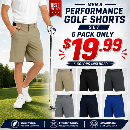 🔥 Limited-Time Sale ✨ Men’s Plus Size Golf Shorts (32–52) | Stretch Waist Quick-Dry Casual Athletic Work Shorts 🏌️‍♂️👖