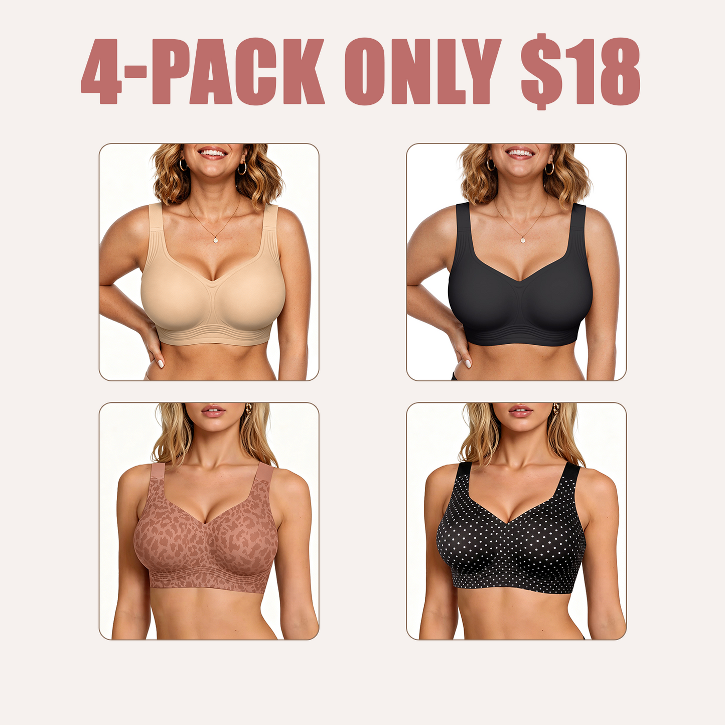Women's Classic T-Shirt Bra, Jelly Bras