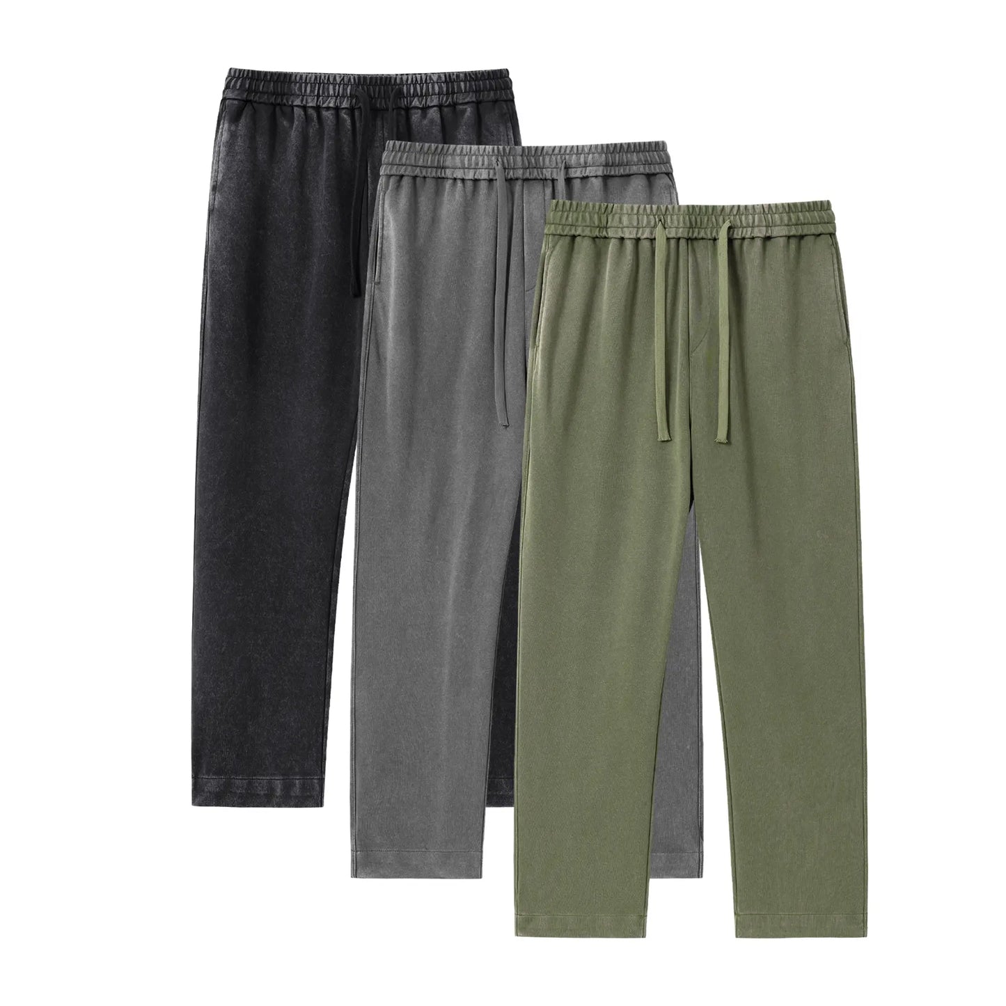🔥 Limited-Time Sale ✨ Men’s Acid Wash Sweatpants | Solid Color Cotton Casual Jogger Pants | All-Season Comfort Wear 👖