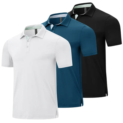🔥 Limited-Time Sale ✨ Men’s Classic Polo Shirt | Contrast Collar Short Sleeve Golf & Casual Performance Top 👕🏌️‍♂️