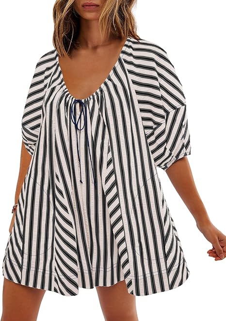 🌴 Striped Vacation Romper Cute Like a Dress. Comfortable Like a Romper. ✨