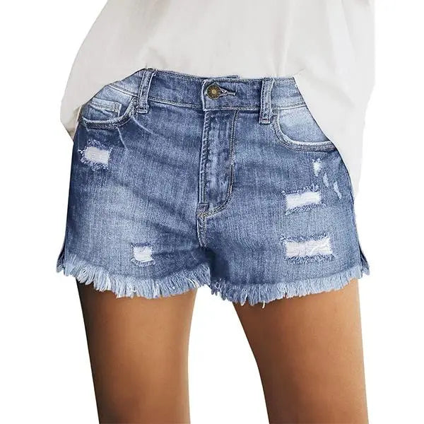Women's Casual Mid Rise Denim Shorts